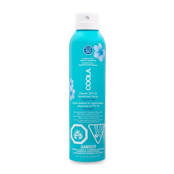 Coola Classic Body SPF 50 Fragrance Free Sunscreen Spray 6oz